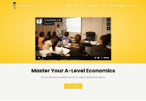 Economics Tutor - We provides a lecture-style lesson each week where students will consolidate their concepts and pick up essential question-answering skills.