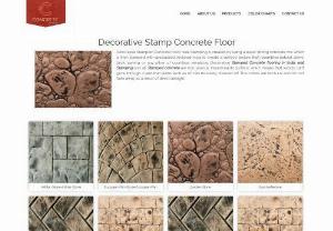 Stamped concrete in India - Decorative Stamped Concrete flooring in India is non-permeable,  impermeable surface,  which means that weeds can't grow on floor. Stamped concrete flooring is gaining in popularity now-a-days covering in a variety of exterior and interior locations. The Stamped concrete flooring offered at Concrete by Design in Delhi is joined of durability,  quality,  and simplicity of support.