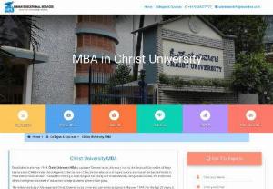 MBA In Christ University | Christ University MBA | MBA Christ College - Christ University MBA program is ranked as the Best Business School in Bangalore. Christ College MBA Admissions Helpline -9743277777