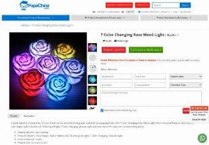 7 Color Changing Rose Mood Light - Wholesaler for 7 Color Changing Rose Mood Light,  Custom Cheap 7 Color Changing Rose Mood Light and Promotional 7 Color Changing Rose Mood Light at China factory Manufacturer and Wholesale Supplier from PapaChina