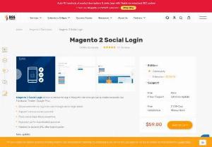 Social Login for Magento 2 - Magento 2 Social Login extension allows customer to log in Magento site through social media accounts like Facebook,  Twitter,  Google Plus.