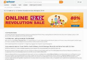 Lazada 12.12 Online Revolution Sale 2017 - Lazada offers 12.12 Online Revolution Sale,  purchase your favourite products and get 90% discount on your order.