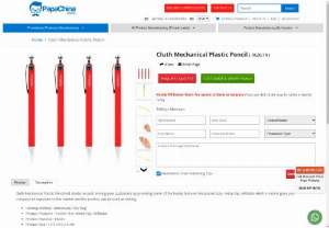 Cluth Mechanical Plastic Pencil - Wholesaler for Cluth Mechanical Plastic Pencil,  Custom Cheap Cluth Mechanical Plastic Pencil and Promotional Cluth Mechanical Plastic Pencil at China factory Manufacturer and Wholesale Supplier from PapaChina