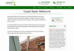 Jenas Carpet Repairs - Jenas provides carpet repairs in Melbourne at affordable prices. We service Melbourne CBD and surrounding suburbs. We also do patching and carpet laying.