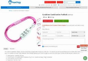 Carabiner Combination Padlock - Wholesaler for Carabiner Combination Padlock,  Custom Cheap Carabiner Combination Padlock and Promotional Carabiner Combination Padlock at China factory Manufacturer and Wholesale Supplier from PapaChina