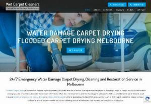 Wet Carpet Cleaners - Wet Carpet Cleaners provide wet carpet cleaning services such as flood damage restoration,  water damage carpet clean up,  sewage restoration,  carpet repairs,  mould removals and structure drying in Melbourne.