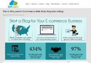Know why the Blog is mandatory for an ECommerce Web Store - Are you having an ECommerce Business and not happy with the traffic you are getting to your website? Are you one of them who have tried and tested various methods of boosting traffic,  yet failed inadvertently? If yes,  then click on the link to know the reasons why your ECommerce business needs a Blog.