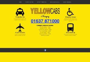 Yellow Cabs Newquay - Newquay based taxi service 4 and 8 seat vehicles. Wheelchair access taxi available Airport transfers Any distance Any time 01637871000.