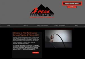 Peak Performance Personal Training & Fitness,  LLC - Peak Performance Personal Training & Fitness,  LLC specializes in both in person and online training. Services include 1 on 1 training,  small group training,  athletic team training,  and online training. Peak Performance Personal Training & Fitness,  LLC is owned and operated by Nick Ogorzalek,  a NASM Certified Personal Trainer.
