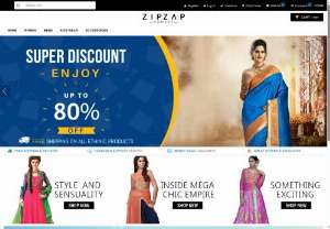 Online Indian Dresses - Salwar Kameez in USA - Zip Zap Shoppy offers online shopping for Indian dresses such as Sari, Salwar Kameez, Anarkali Suits, Lehenga, and Sherwani Mens Suits in the USA.