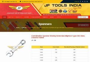Cold Stamp Ellipitical Spanners India - JF tools is a prominent quality hand tools manufacturer,  suppliers and exporters India. It is renowned for providing best hand tools,  elliptical spanners manufacturers,  automotive spanners,  slogging spanner exporter,  combination spanners and equipment across the globe.