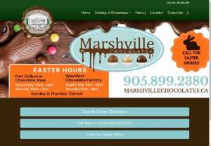 Marshville Chocolates - Marshville Chocolates is a family based business located in the heart of Wainfleet Township. Stop by and take a look at the wide selection of delicious hand-made chocolates,  fudge,  specialty items and gift baskets.