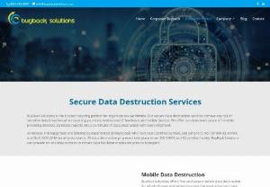 Mobile Data Seurity - Buyback Solutions - BuyBack Solutions offers the highest level of data security in the industry. Our team strictly adheres to and meets all NIST SP 800-88,  HIPPA,  and DoD 5220.22-M security standards. We offer our customers peace of mind by providing detailed reports and a Certificate of Data Destruction with every shipment.