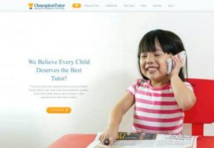 ChampionTutor- Best Home Tuition Agency - Looking for a reliable tutor service in Singapore? With many options available. Looking for a reliable private tutor service in Singapore? With many options available,  it is a challenging task to make the right choice. But,  as you're here with us,  we assure to help you with our highly committed services. We believe that every child is a champion; it's only a matter of discovery and motivation,  which helps them realize their potentials and get trained for better skills.
