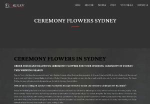 Sydney Ceremony Flowers | Florisian - Florisian is a top ceremony flowers provider in Sydney that delivers an extensive array of beautiful flowers for corporate events and private functions.
