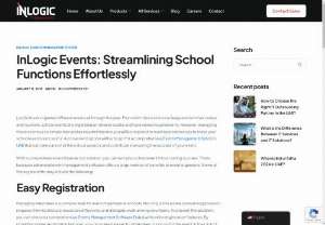 Benefits of InLogic Events Management Solution to Manage School Events - Do you want to simplify your event process and ensure more revenue at the same time? Contact us for all Event Management Solutions Dubai to simplify events management process.
