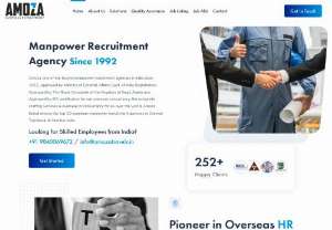 Manpower Placement Consultancy - Amoza Travel is a leading Chennai-based Abroad job manpower placement consultancy,  specialized foreign job recruitment