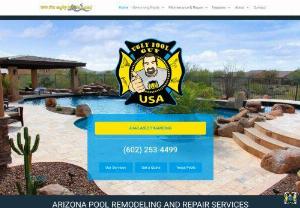 We Fix Ugly Pools - 'We Fix Ugly Pools' is the name that people of the Greater Phoenix area trust when they need expert pool remodeling,  repair,  or custom construction. We service the central and northern areas in and around Phoenix. Major builds and pool remodels are offered to homeowners scattered from north of Anthem,  all the way south to Chandler. Most of our pool owners are in the areas of Glendale,  Scottsdale,  and Peoria,  Arizona. 13644 North 75th Avenue,  #104 Peoria,  AZ 85381 602-253-4499