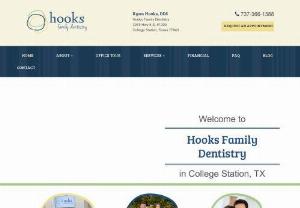 Hooks Family Dentistry - Hooks Family Dentistry is a local College Station dental practice where your needs and comfort are our priority. Dr. Ryan Hooks and our team believe in treating each and every patient with care and respect. No matter what brings you through our doors,  you can expect compassionate,  attentive service in a friendly environment. We enjoy getting to know our patients in order to provide them with better dental care. We hope to see you at our practice soon!