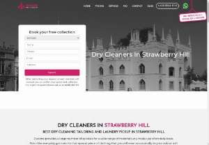 Dry Cleaners & Laundry Pick Up And Delivery Service In Strawberry Hill - Dry cleaners & laundry pick up and same day delivery service in Strawberry Hill London. Cheap at a cost better in service. 20% off on minimum First Order. Book now.