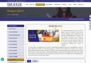Top Overseas Education Consultants for Spain | The Hope - Spain offering outstanding higher education,  scholarship opportunities,  facilities to learn Spanish. The Hope is Top Overseas Consultants in Hyderabad for Spain