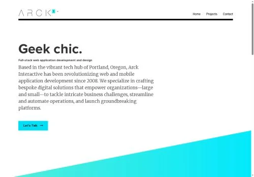 Screenshot of Arck Interactive