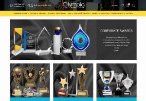 Olympia Trophies Corporate - Established in 1963 Olympia is an owned and operated family business. We feel privileged to have served and satisfied so many customers over the many years we have been in business. Since inception Olympia has sought to provide its customers with excellent service and a quality product at a competitive price. We have seen many changes in the market over the last 5 decades of business. Today we service Corporate Companies,  Schools and Universities,  Educational Institutions. Sporting clubs and i