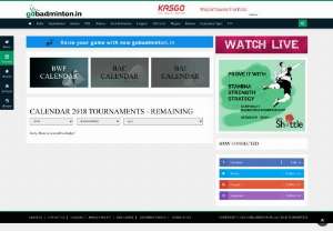 2018 Upcoming Badminton Tournaments,  Schedules - BWF Calendar - Find Today badminton match schedules,  Upcoming badminton Tournaments and BWF tournament Calendar 2018. Get Junior Badminton schedules,  tournaments and Para badminton calendar. YONEX North Harbour International 2018,  The 27th Fajr International challenge 2018,  Badminton Asia team Championships 2018. See more schedules