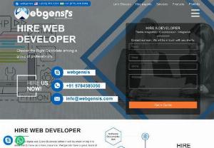Hire Developers - Dedicated PHP Web Programmers for Hire - Hire professional PHP developers and web programmers from Webgensis for the best dedicated development services in the industry