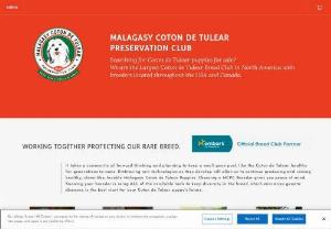 Malagasy Coton de Tulear Preservation Club (MCPC) - Our code of ethics breeders are dedicated to raising confident,  enrichment seeking Coton de Tulear puppies. If you are searching for a Coton de Tulear puppy for sale,  visit our website for a Coton de Tulear breeder near you.