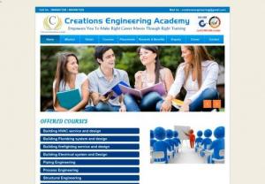 Fire Fighting Course in Chennai - Creations Engineering Academy is the best MEP training centre in Chennai. We are providing HVAC plumbing,  fire fighting,  electrical system design,  revit mep and auto cad courses in 100% Project oriented method.