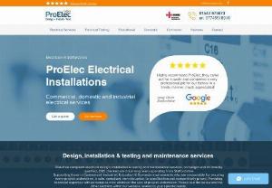 ProElec Electrical Installations - ProElec Electrical Installations Ltd is an electrical installation business based in Staffordshire. We offer a high quality,  bespoke solution to electrical design and installation to your home,  office and work place. From LED lighting,  home automation systems,  cctv & security,  fire alarm and emergency lighting,  ProElec are the perfect choice. We also provide a complete testing service,  covering fixed wiring,  portable appliances,  emergency lighting and fire alarm. All installations are c