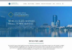 Home | Latham Luna | Florida Business Attorney - WORLD–CLASS COUNSEL SMALL–TOWN SERVICE A dynamic law firm located in downtown Orlando, Florida dedicated to the representation of businesses, big and small, in a wide array of fields WHO WE ARE The word “firm” suggests strength, stability, determination, definitiveness and reason. These words laid the foundation, circa 1996, of Latham, Luna, Eden & Beaudine, LLP.…
