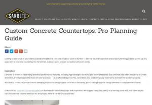 How to Make Concrete Countertops - How to make concrete countertops on your own? Make your own concrete countertops is the challenging task. Sakrete provides step by step project planning instructions,  it's easier than you think. Buy 5000 Plus Concrete Mix product for your DIY concrete countertop project. 24/7 customer support,  feel free to call your nearby retailers at 866-SAKRETE (866-725-7383).