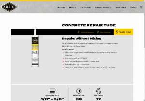 Concrete Repair Tube | Sakrete - Fill and seal horizontal or vertical cracks in concrete with the easy-to-apply Sakrete Concrete Repair tube.