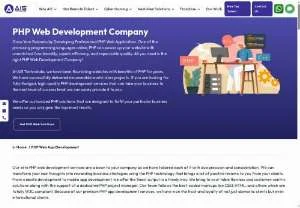 Screenshot of PHP Development Company in India