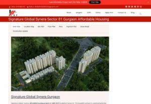 Signature Global Synera - Flats under Haryana Government Housing Policy - Signature Global Synera Sector 81 is ideal chance to purchase the best property in Gurgaon. Signature Global Synera Sector 81 Gurgaon is spread crosswise over 5 sections of land of land. As it is additionally under Huda moderate lodging plan in Sector 81 Gurgaon,  you can believe it. It makes it simpler to browse such a significant number of floor design decisions among add up to 824 condos.
