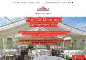 Shergill Marquees - We offer the best marquee rental service around the Midlands. We're proud of the business that we've created,  and relish the opportunity to continue offering our rentals and services to customers in the future. Give us a call to see if we might just have what you're looking for.