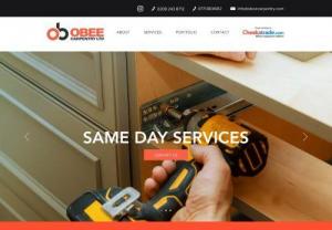 Obee Carpentry Limited - Specialists in Carpentry,  Joinery and Decorating,  we are a construction company located in Orpington,  Kent; which prides itself on delivering a first class and professional service in all aspects of our business. We have a wide range of clientele and work domestically or as contractors.
