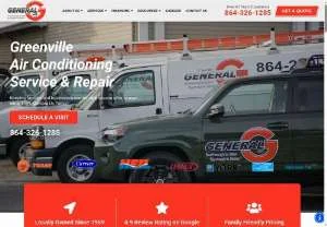 Screenshot of Greenville Heating Repair
