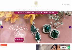 Niajbyshradha - Designer Jewelry, Diamond Bracelet Jewelry, Polki rings, Polki Earrings Jewelry, Ruby Necklace - Shop everything at Online shop at Niajbyshradha, Exclusive Fine Jewelry.