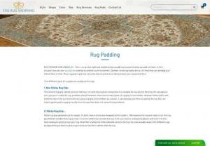 Rug Padding,  Non Sticky Rug Grip at The Rug Shopping - Find our latest quality rug pads will protect your hardwood floors. Browse Sticky and Non Sticky rug pads for area rugs,  kids rugs,  runners and more.