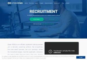 Recruitment management system - Employee recruitment: Open HRMS is an efficient applicant tracking system and a dynamic recruiting software that streamlines your recruitment process.