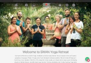 Yoga Retreat in India - SWAN Yoga Retreat India provides a holistic and authentically spiritual yoga retreat experience. Join us in the lush jungle of Goa,  India for a unique journey into yoga,  meditation and ultimately yourself. Only minutes from the beach,  SWAN Yoga is the best choice for your next yoga vacation in India!