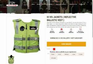 Buy Reflective Safety Vest,  Hi-Viz Jackets by Reputed Supplier - Hard Shell offers comfortable Hi-Viz vest,  jackets and reflective safety vests for all purpose such as mining,  road safety and other uses with an option for ballistic protection.