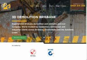 3D Demolition Brisbane - Looking for Demolition Brisbane? Look no further than 3D Demolition. Our expert demolition team service the industrial,  commercial and domestic markets throughout Brisbane,  The Sunshine Coast & Toowoomba. Contact the popular choice for demolition Brisbane today to discuss your project.