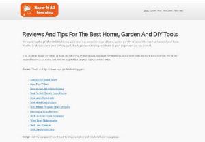 Know It All Learning - Home,  DIY,  Garden and Appliance Reviews