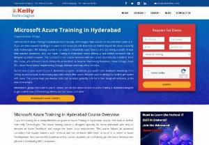 Windows Azure Training in Hyderabad - Kelly technologies are now extremely happy to announce the Windows Azure training in Hyderabad for aspirants who love to learn at their own pace and comfort. Our sessions are recorded so that you can access them whenever and where ever you like to. We believe in a blended learning approach where instructor-led lecture,  practicals and study material are provided.