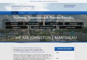 Johnston Martineau,  PLLP - Personal injury law firm handling injury cases resulting from car accidents,  truck accidents,  motorcycle accidents,  dog bites,  and more. No fees if no recovery.