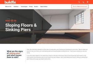 BUILDFIX sunken floors and piers - If you have cracked walls,  leaning walls,  sunken floors,  rising damp or sinking house foundations link to us so that we can help you for longer and provides best safety to you.